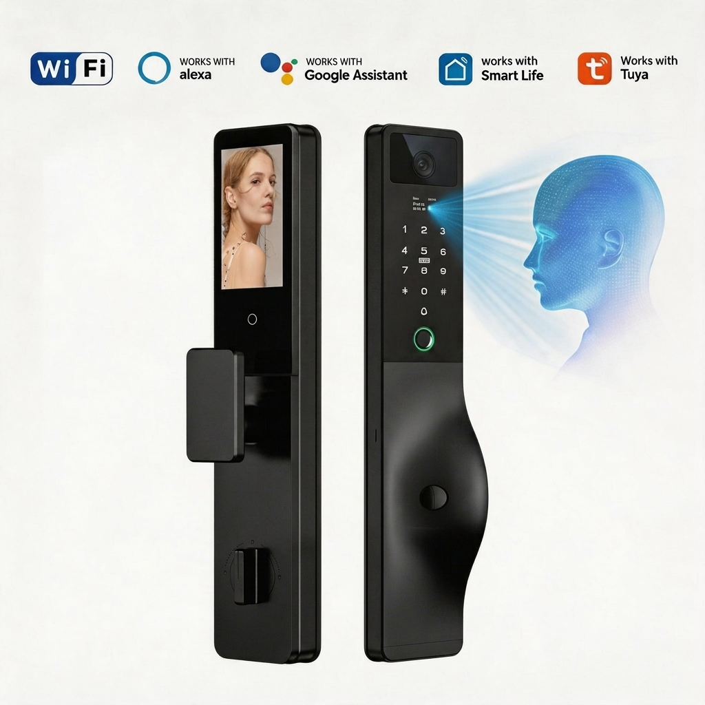 3D Face Unlocking Smart Door L – обзор и цена Home Security System Installation