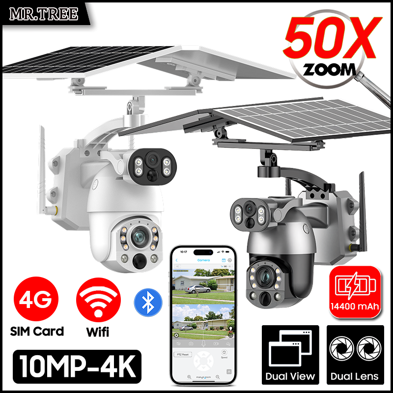 4K 50X Optical Zoom Dual Lens  – обзор и цена Home Security Outdoor Camera System