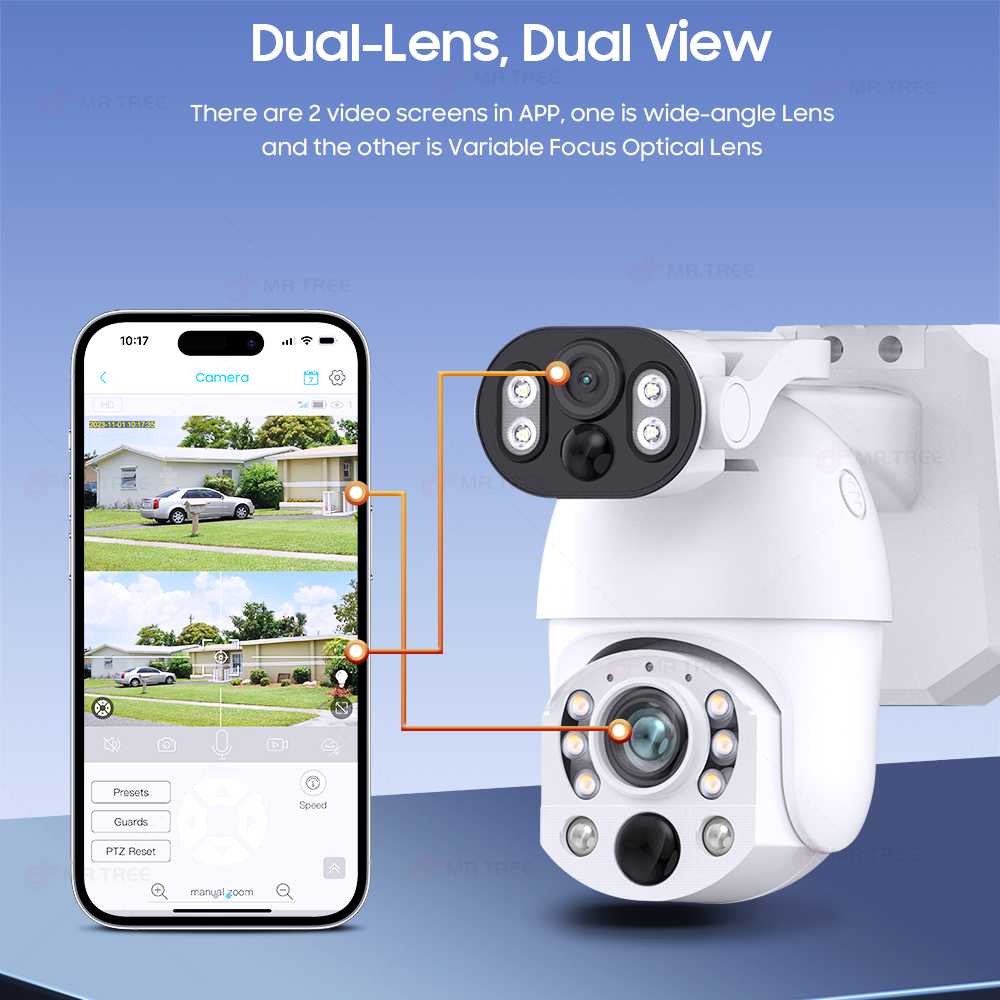 4K 50X Optical Zoom Dual Lens  – обзор и цена Home Security Outdoor Camera System