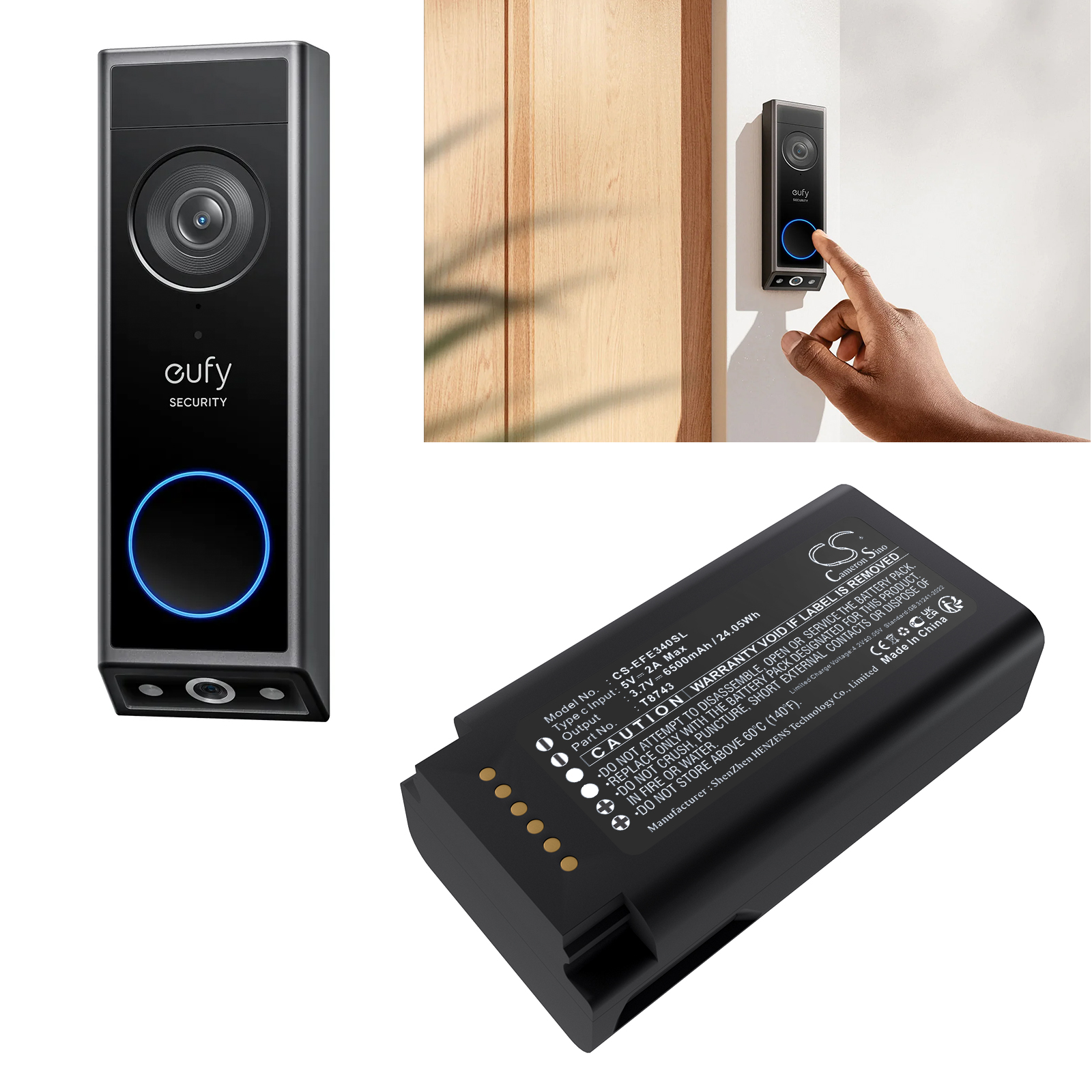 Replacement 3.7V 6500mAh Home  – обзор и цена Home Security Eufy
