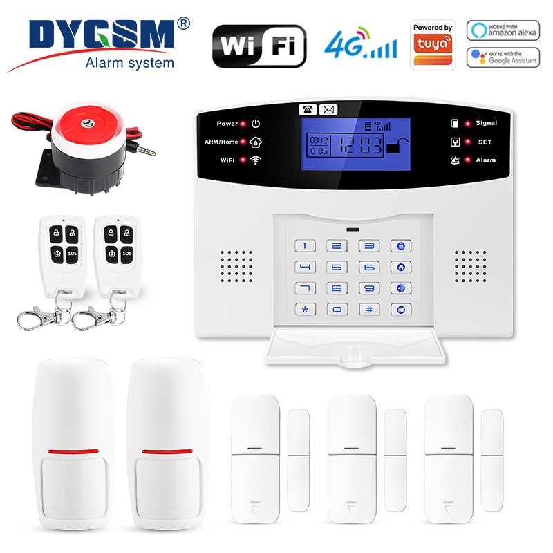 DYGSM Tuya Smart 4G+Wifi Home  – обзор и цена Home Security System Installation