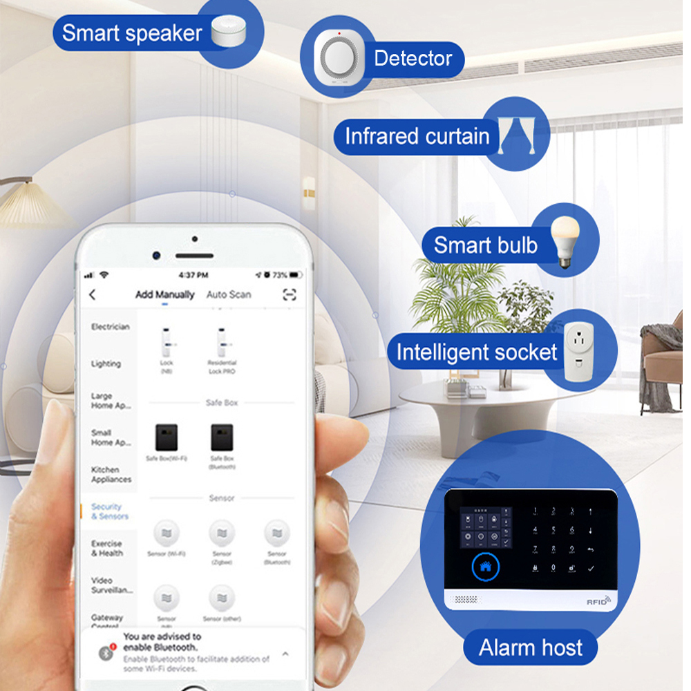 PGST 4G Tuya Smart Home Alarm  – обзор и цена Home Security System Installation