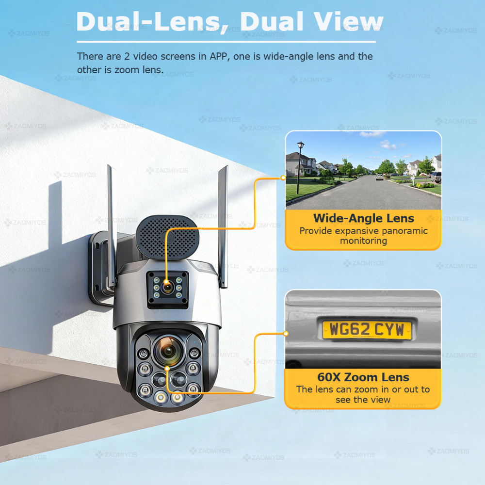 Dual Lens Home Outdoor Surveil – обзор и цена Home Security Outdoor Camera System