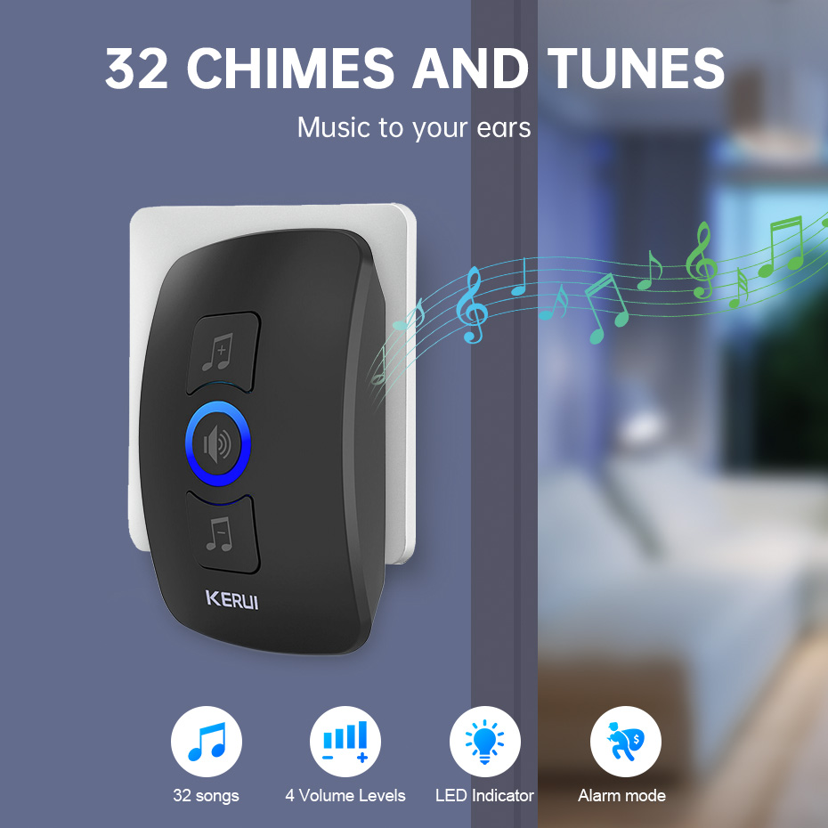 KERUI M525 Door Bell Chime Kit – обзор и цена Home Security Bell