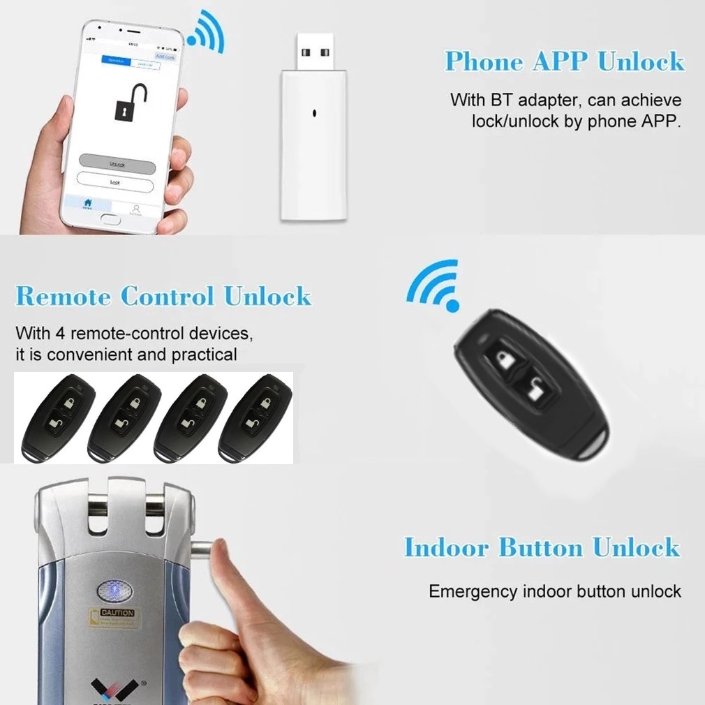 Wafu 433MHz Smart Lock Securit – обзор и цена Door Lock Smart Keypad